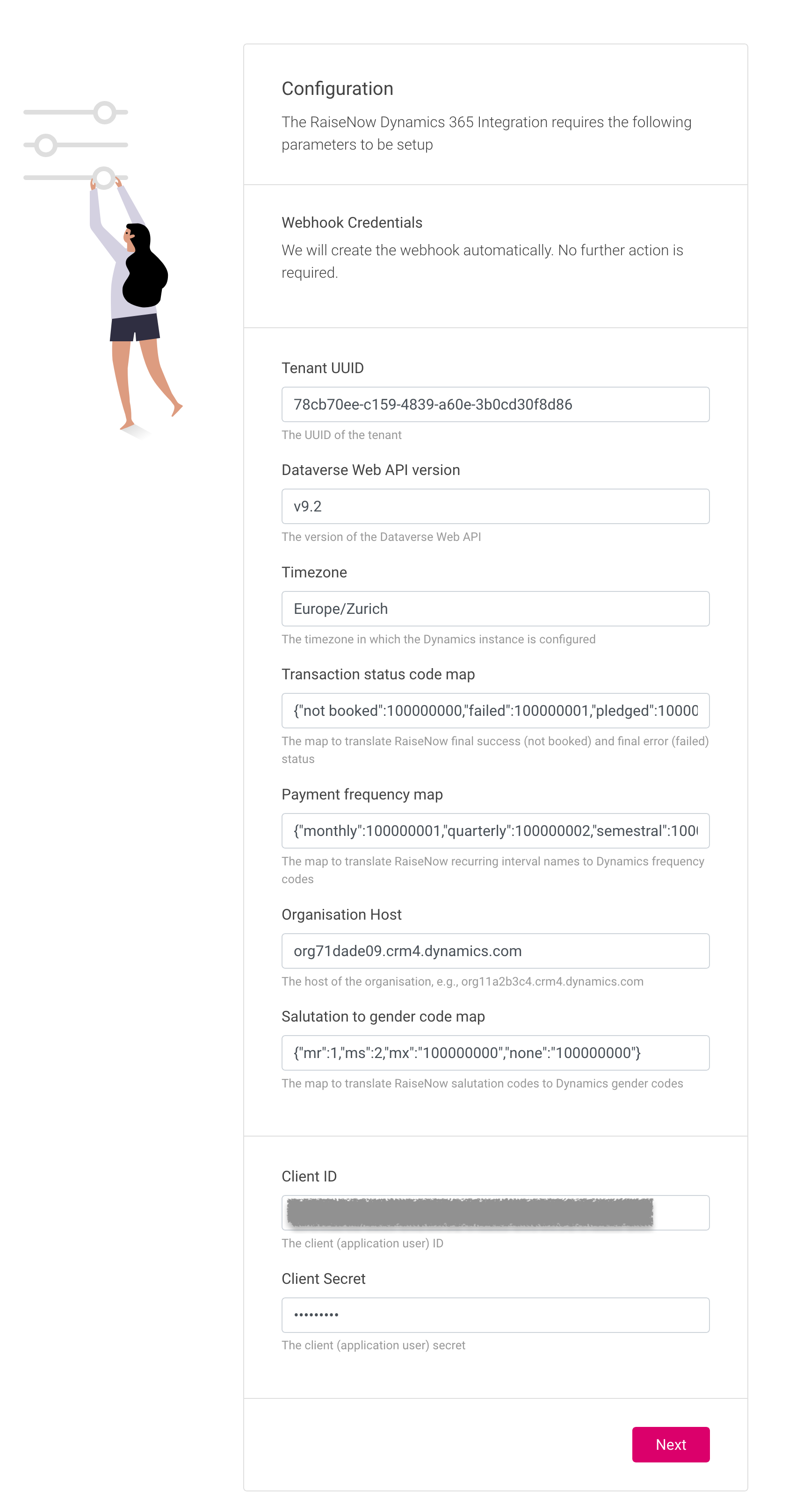 Self-onboarding setup